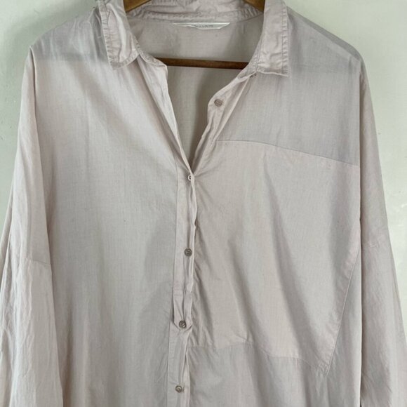 Gai + Lisva Annie shirt Pink Oversized Tunic Organic Cotton Lagenlook Size 40 - Picture 6 of 12